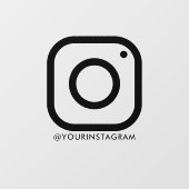 instagram bedrijf sociale media venster autodecel raamsticker (Vel)