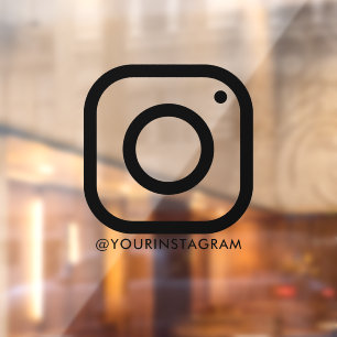 instagram bedrijf sociale media venster autodecel raamsticker
