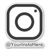 instagram bedrijf sociale media venster autodecel sticker (Voorkant)