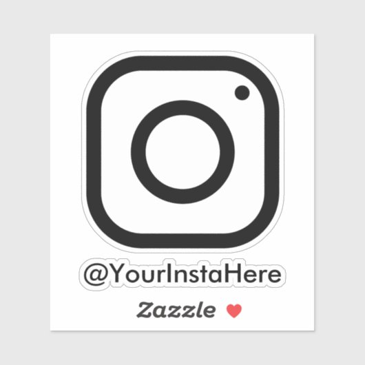 instagram bedrijf sociale media venster autodecel sticker (Vel)