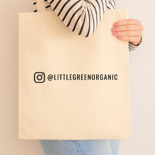Instagram Canvas tas Jouw Instagram naam tas