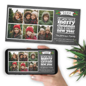 Instagram Chalkboard 6 Foto Collage Feestdagenkaart