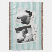 Instagram-collage fotolijstjes voor trouwfoto's me deken (Voorkant Verticaal)