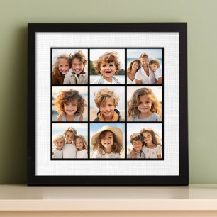 Instagram Collage met 9 foto's Foto Afdruk