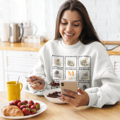 Instagram College Hondenpoten Print Pet Photo Mono Trui