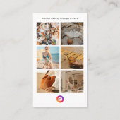 Instagram Content Creator Sociale media Invloedrij Visitekaartje (Achterkant)