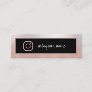 Instagram elegant luxe roos gold mini bus visitekaartje