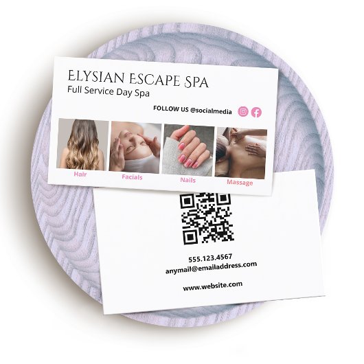 Instagram Facebook Foto Sociale Media QR Code Visitekaartje