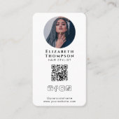 Instagram Facebook TikTok Social Media QR Code Visitekaartje (Voorkant)