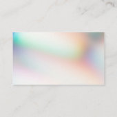 Instagram facebook twitter holo gradiënt visitekaartje (Achterkant)