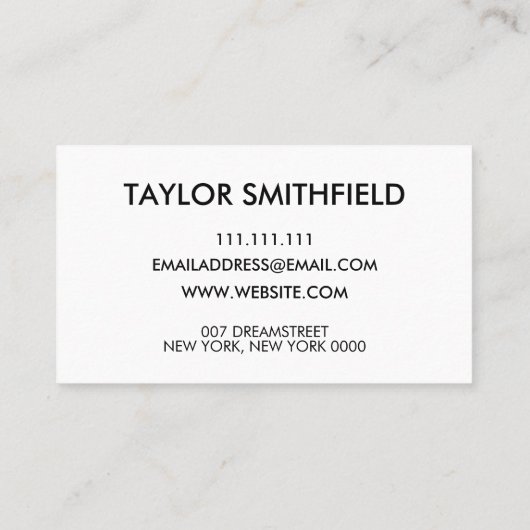 Instagram facebook twitter visitekaartje (Achterkant)