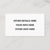 Instagram Facebook Twitter Visitekaartje (Achterkant)