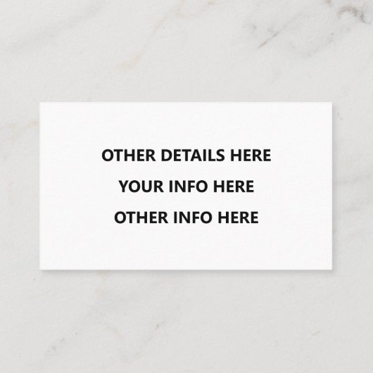 Instagram Facebook Twitter Visitekaartje (Achterkant)