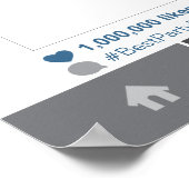 Instagram-feestprop POSTER Fotohouder 50x70cm (Hoek)