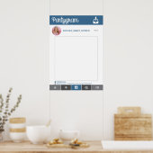 Instagram-feestprop POSTER Fotohouderset Prop 20x2 (Keuken)