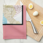 Instagram Foto Aangepast roze keukenhanddoek (Quarter Fold)