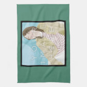 Instagram Foto Aangepaste groene keukenhanddoek (Verticaal)
