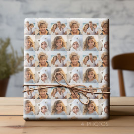 Instagram Foto Collage 4 van uw favoriete foto's Cadeaupapier