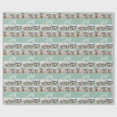 Instagram Foto Collage Holiday Joy Mint Green Cadeaupapier (Vlak)