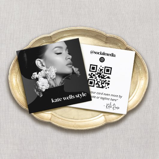Instagram foto QR-code Vierkante Visitekaartje