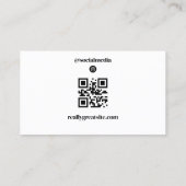 Instagram foto QR-code Visitekaartje (Achterkant)