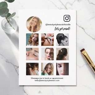 Instagram Foto Raster Collage Schoonheid Sociale M Briefkaart