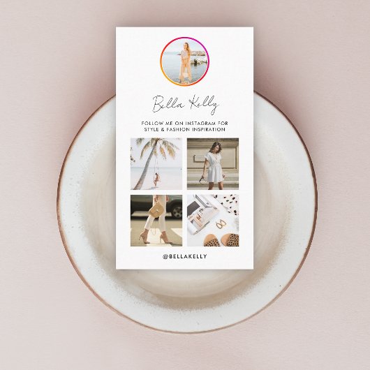 Instagram Foto Social Media Vollowers QR Code Visitekaartje