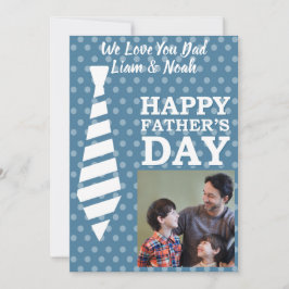 Instagram Foto Stropdas LT Blue Stippen Fathers Da Kaart