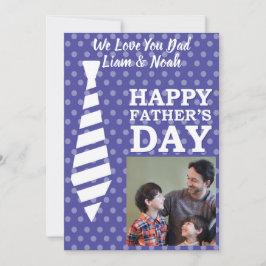 Instagram Foto Tie Dye Stippen Blauw Vaderdag Kaar Kaart