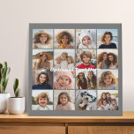 Instagram fotocollage - 16 foto's kunnen kleur bew imitatie canvas print<br><div class="desc">Een ontwerp met een basisachtergrond. Gebruik maximaal zestien vierkante foto's om een uniek en persoonlijk verjaardagspartijlid te creëer. Als u de afbeeldingen moet aanpassen,  klik op het aanpassingshulpmiddel om veranderingen aan te brengen.</div>