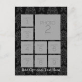 Instagram fotocollage met 9 vierkante foto's briefkaart (Voorkant)