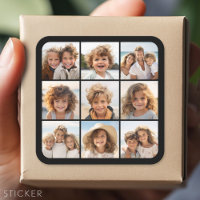 Instagram fotocollage met 9 vierkante foto's