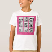 Instagram fotocollage met 9 vierkante foto's t-shirt (Voorkant)