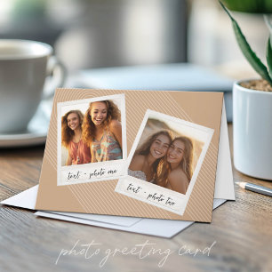Instagram Fotocollage met boogstrepen Kaart