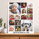 Instagram fotocollage - tot 14 foto's Roze Canvas Afdruk<br><div class="desc">Een ontwerp met een kleurrijke achtergrond. Gebruik maximaal veertien vierkante foto's om een uniek en persoonlijk cadeau te creëer. Als u de afbeeldingen moet aanpassen,  klik op het aanpassingshulpmiddel om veranderingen aan te brengen.</div>