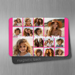 Instagram fotocollage - tot 14 foto's Roze Magneet<br><div class="desc">Een ontwerp met een kleurrijke achtergrond. Gebruik maximaal veertien vierkante foto's om een uniek en persoonlijk cadeau te creëer. Als u de afbeeldingen moet aanpassen,  klik op het aanpassingshulpmiddel om veranderingen aan te brengen.</div>