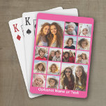 Instagram fotocollage - tot 14 foto's Roze Pokerkaarten<br><div class="desc">Een ontwerp met een kleurrijke achtergrond. Gebruik maximaal veertien vierkante foto's om een uniek en persoonlijk cadeau te creëer. Als u de afbeeldingen moet aanpassen,  klik op het aanpassingshulpmiddel om veranderingen aan te brengen.</div>