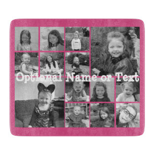 Instagram fotocollage - tot 14 foto's Roze Snijplank