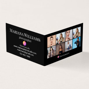 instagram fotograaf 8 foto collage zwart chic visitekaartje