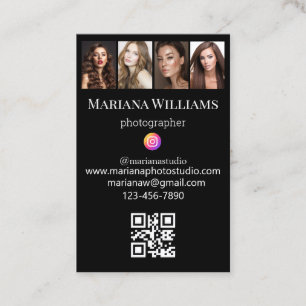 instagram fotograaf foto's collage qr code visitekaartje