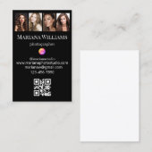 instagram fotograaf foto's collage qr code visitekaartje (Voorkant / Achterkant)