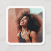 Instagram Fotograaf Minimale fotografie Contactkaartje (Voorkant)