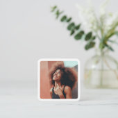 Instagram Fotograaf Minimale fotografie Contactkaartje (Staand voorkant)