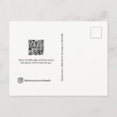 Instagram Fotogrid Collage Beauty Social Media Briefkaart (Achterkant)