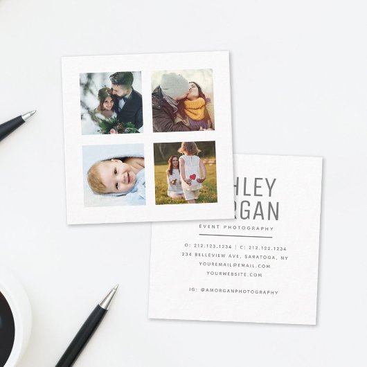 Instagram Fotogrid Moderne Fotograaf Chic Vierkante Visitekaartje