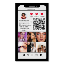 Instagram Fotogrid Moderne QR-code Make-up Artiest