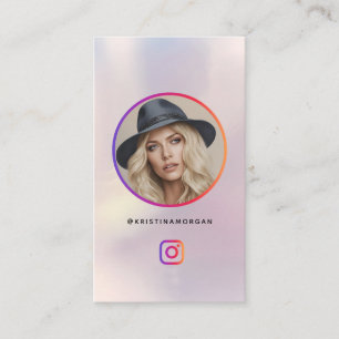 Instagram Fotogrid Volg profiel Holographic Visitekaartje
