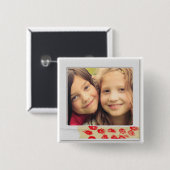 instagram-fotoknop vierkante button 5,1 cm (Voorkant /achterkant)