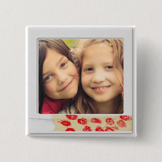instagram-fotoknop vierkante button 5,1 cm (Voorkant)