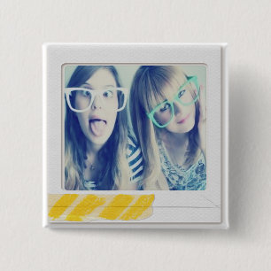 instagram-fotoknop vierkante button 5,1 cm